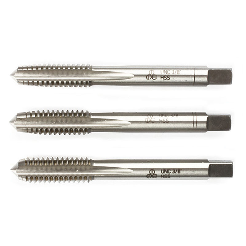metchiki-dyujmovye-unc-unf-ruchnye Метчик 3/8 UNF 60° дюймовый, ручной, к-т из 2-х шт. 9ХС (24 ниток/дюйм) (компл), фото №3